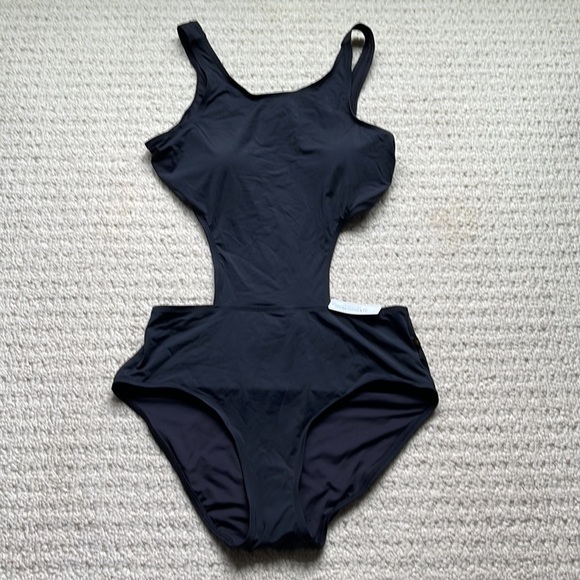 La Vie en Rose NWT Black ROSA High Neck One-piece Swimsuit CHOOSE SIZE - Picture 3 of 10